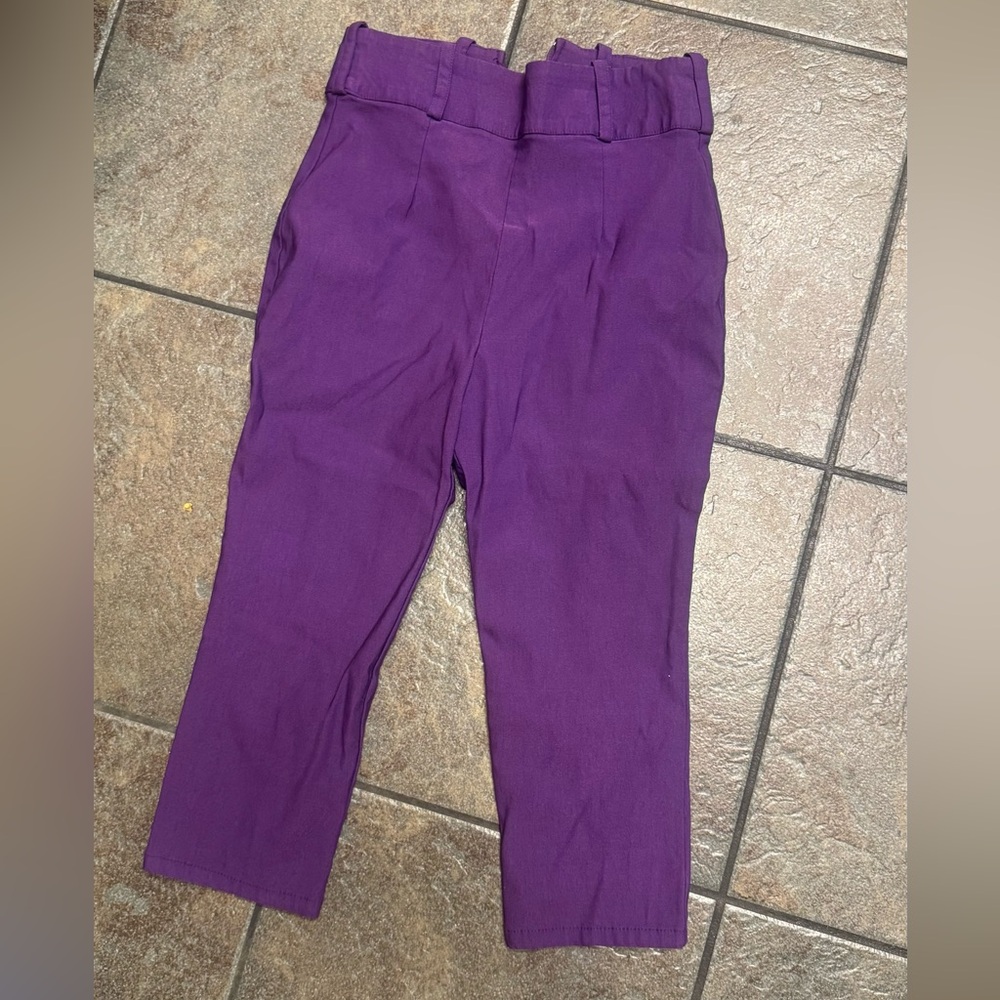 Deadly Dames Purple Capris S - Picture 6 of 6
